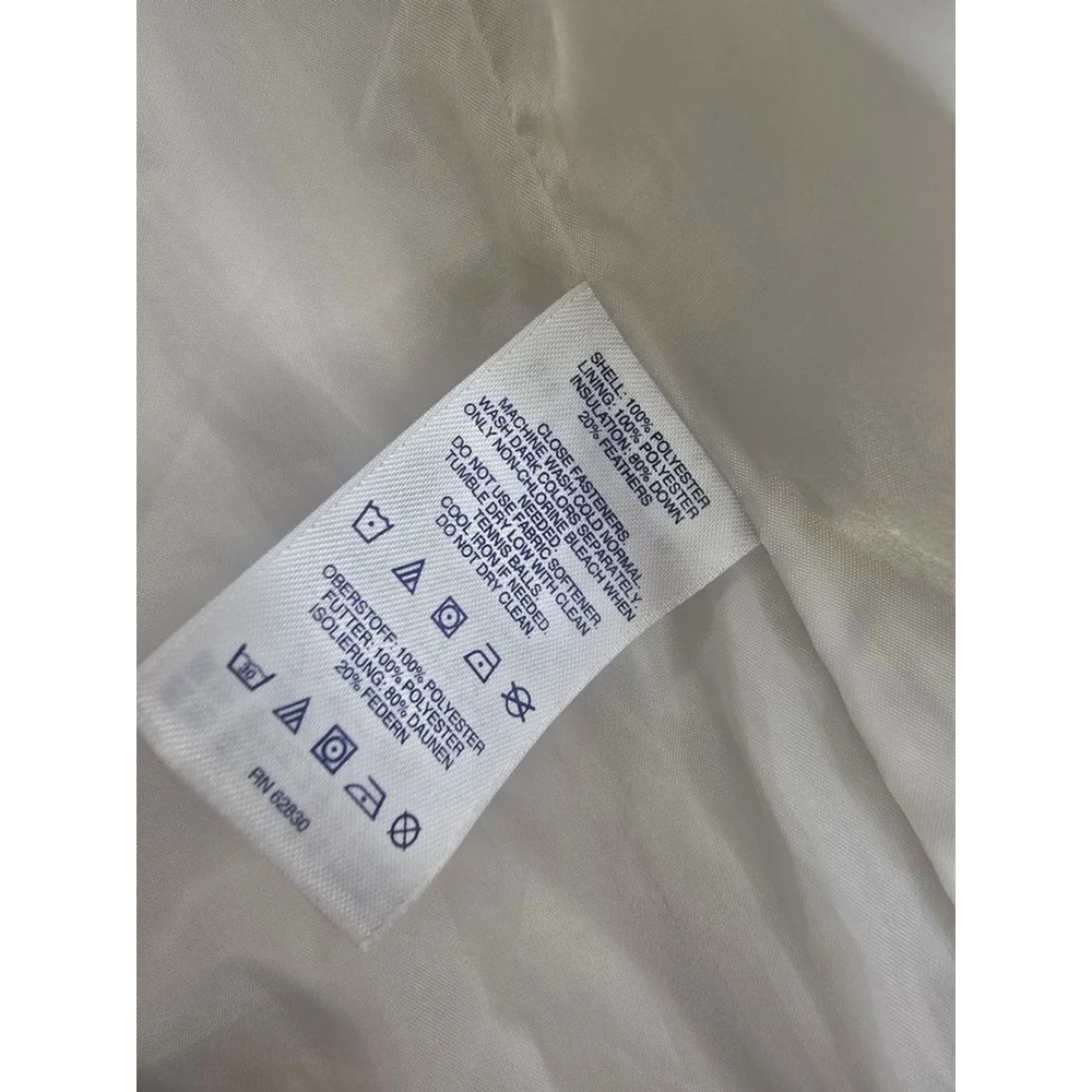 Lands' End Women's Puffer Vest Size 1X Cream/ Off White - Picture 8 of 9
